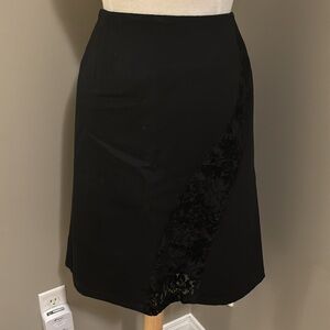 Boo Radley Skirt Wool with Lace Detail on Front Size Large